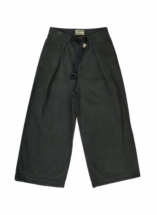 Smoked tea color crop wide-leg basecamp pants on a white background